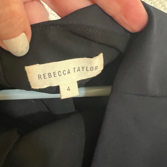 Rebecca Taylor double layer Aline navy dress size 4 sleeveless Classic - Picture 8 of 8